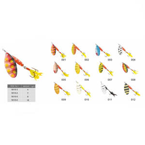 Nueva aparejos de pesca señuelo falda cebo metal spinner cebo - Product Image 1