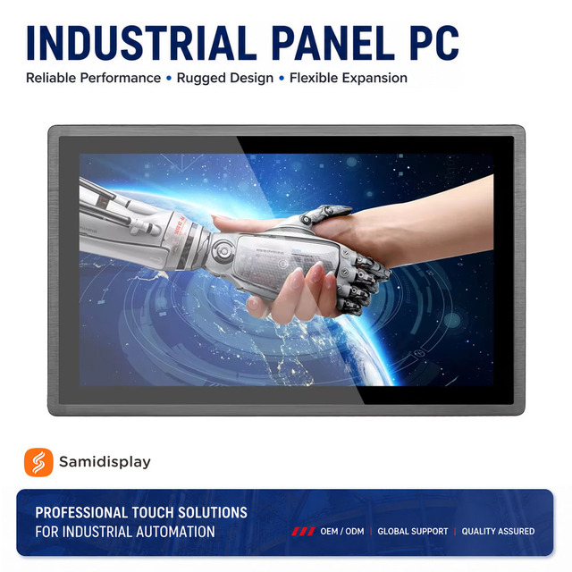 12.1 Inch Aluminum Alloy PCAP Fanless J1900 J4125 i3 i5 i7 Touch Screen Embedded Industrial All In One Panel PC