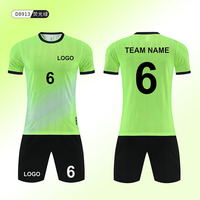 Setelan Jersey Sepak Bola Pria Versi Pemain Kustom 2026/2027 Bernapas Cepat Kering Biru Muda Lengan Pendek Pakaian Latihan