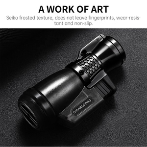Accesorios para fumar CIGARLOONG, encendedor de chorro de llama Triple, encendedores portátiles de Gas Visible para exteriores, encendedor de cigarros - Product Image 2