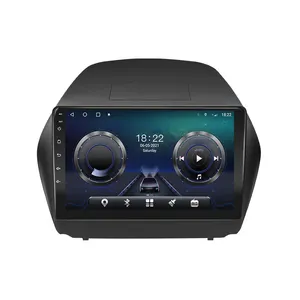 Krando rádio multimídia automotivo, rádio multimídia automotivo com android 6 + 128g, gps para hyundai tucson 2 lm ix35, sem fio, carplay, cd player, siri, controle