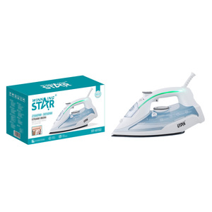 WINNINGSTAR Fer à repasser transfrontalier à vapeur à pulvérisation à sec, autonettoyant, anti-goutte, avec semelle en céramique - Product Image 1