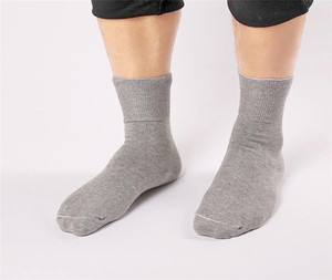 Custom Soft Crew Length Thin Cotton <strong>Mens</strong> <strong>Diabetic</strong> <strong>Socks</strong> in Bulk - Product Image 6