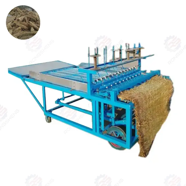 Reed mesin anyaman rajut kasur jerami penjualan laris tikar rumput mesin tenun tangkai jerami mesin rajut
