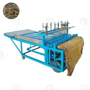 Máquina de tricô de colchão de palha de junco em venda máquina de tecelagem de esteira de grama máquina de costura de talo de feno