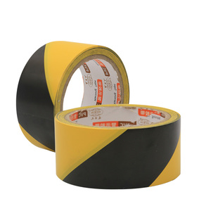 เทปกาวเตือนภัยพื้นอุตสาหกรรม PVC สีสันสดใส สำหรับทำเครื่องหมายจุดอันตรายใต้ดิน สินค้าขายดี - Product Image 1