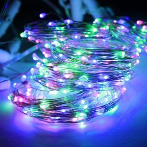Cortina de Luzes de Natal 3x3m com 300 LEDs, Efeito Arco-Íris, para Janela Interna, com Controle Remoto - Product Image 5