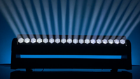 Projecteur de scène LED extérieur puissant à zoom, IP65, faisceau, wash, pixel, 18x40W RGBW, tête mobile DMX512, en alliage d'aluminium, pour concerts et discothèques