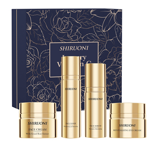 Coffrets cadeaux pour la peau à la vitamine E de marque privée, tonique, sérum, crème, aloès, HA, hydratant, éclaircissant, vitamine E, soin du visage, peau éclatante - Product Image 2