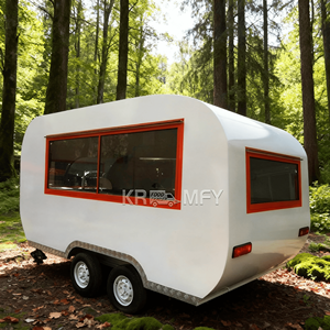 Remorque à café mobile, camions à hot-dogs, kiosque de restauration de rue, chariot de vente ambulant personnalisé, chariot à boissons - Product Image 4