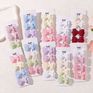 Pinza de Pelo de Mariposa de Doble Capa, Algodón y Lino para Niños, Relleno Tridimensional, Accesorio de Pelo Lindo para Niñas, Pasador de Pelo - Product Image 3