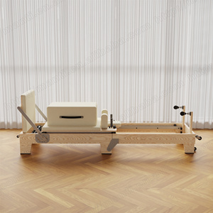 Équipement de gym à domicile, machine commerciale pliable, Reformer de yoga en bois de chêne, lit en bois de caoutchouc - Product Image 5