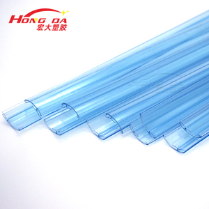 Benutzer definierte PVC transparente blaue Kunststoff extrudierte Profil Kunststoffst reifen - Product Image 3