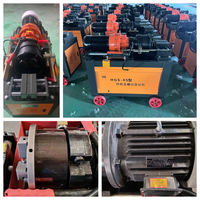 Machine à rouler les filets de barres d'armature de type 45, machine à fileter les barres d'acier haute efficacité 4kW pour l'industrie de la construction