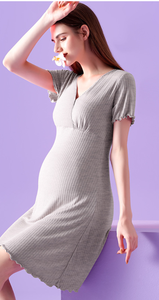 Gonna donna <span class=keywords><strong>incinta</strong></span> <span class=keywords><strong>per</strong></span> dormire abito estivo in stile leggero vestito Postpartum adatto <span class=keywords><strong>per</strong></span> l'allattamento - Product Image 5