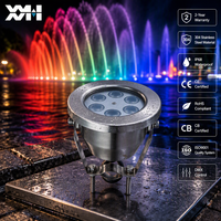 Lumière sous-marine anti-corrosion SS316 pour projet de piscine en eau salée