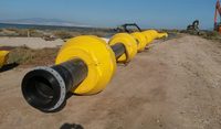 Flotteur de tuyauterie orange en polyuréthane expansé pour bouée de pipeline et bouée flottante pour boues de sable