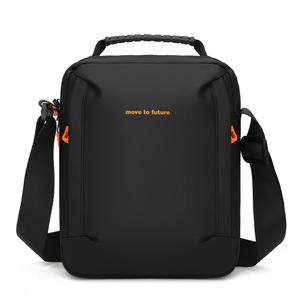 Men's Shoulder <b>Bag</b> Nylon Crossbody <b>Bag</b> Waterproof Casual <b>Black</b> Messenger <b>Bag</b> for Work Travel - Product Image 6