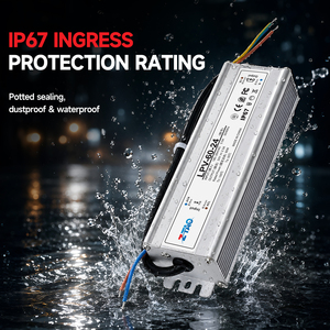 Transformador LED Impermeable IP67 12V/24V, Inversores LED Impermeables para Exteriores 220V 24V 100W <span class=keywords><strong>200W</strong></span> 150W, Fuente de Alimentación Conmutada - Product Image 2