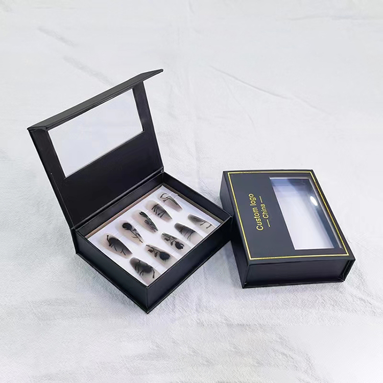luxury holographic 25mm eyelashes with custom eyelash earrings keychain packaging box