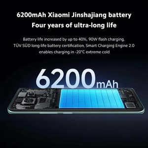 Téléphone mobile Red mi avec écran droit de 6,67 pouces, batterie de 6200 mAh, processeur Snapdragon 7s - Product Image 4