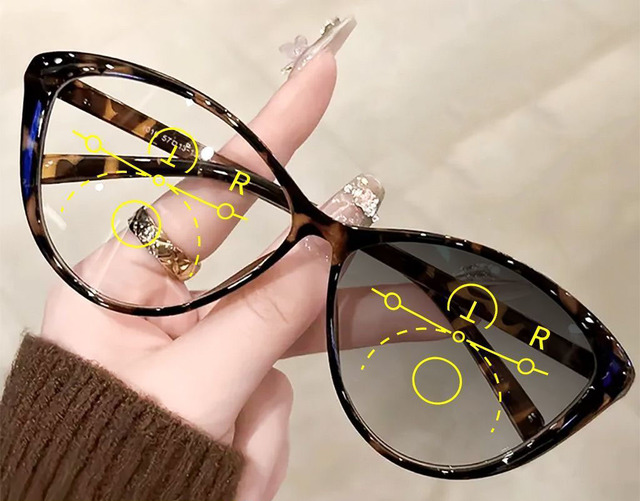 New Smart Zoom Photochromic Blue-Light Blocking Reading Glasses for Men Women Suitable for Near Far Vision Comfortable to Wear.