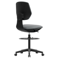 Chaise de tabouret de laboratoire d'hôpital d'ESD de haute rédaction de Offre Spéciale avec la base pivotante de conception contemporaine d'anneau de pied réglable