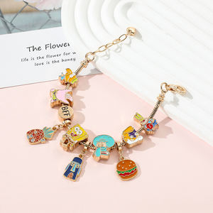 Nueva llegada dibujos animados Spongebobs encanto <span class=keywords><strong>pulsera</strong></span> joyería Patrick estrella colgante cadena estilo lindo joyería <span class=keywords><strong>pulsera</strong></span> - Product Image 5