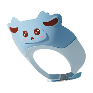 Y Little Deer – bonnet de bain pour bébé, en plastique bleu, protection des oreilles contre l'eau, pour le bain des bébés de 0 à 12 mois - Product Image 1