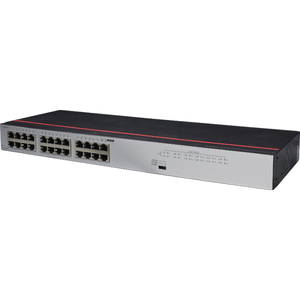 Switch Gigabit 24 ports S100-24TR, capacité de commutation 48 Gbit/s, fonction SNMP, empilable, séparateur réseau en rack, sélection intelligente numérique - Product Image 2