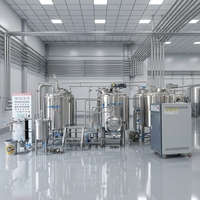 Ligne de production de bière artisanale 500L, brasserie en acier inoxydable SUS304 poli miroir, équipement de filtration de moût à faible perte pour brasserie commerciale