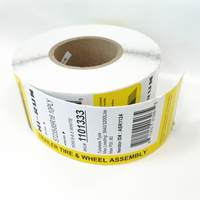 Étiquettes de pneus en vinyle PP imperméables de haute qualité autocollants de pneus en caoutchouc auto-adhésifs à forte adhérence pour étiquette de pneu chimique