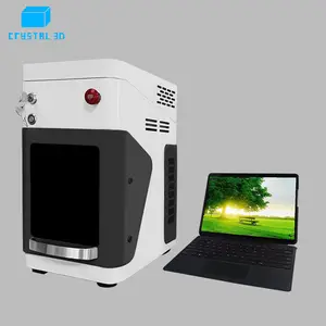 Foto llavero 3D impresión láser grabado máquina de cristal fabricante superior 3D cristal máquina de grabado interno