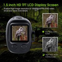 DT28 monokular penglihatan malam, layar 1.5 K Video 10X perbesaran Digital 7 tingkat IR 2.5 m tampilan dalam gelap malam penglihatan berburu cakupan
