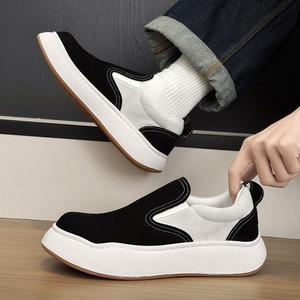 Chaussures décontractées de printemps pour hommes et femmes, style couple, semelle épaisse, effet rehausseur, chaussures tendance streetwear, bout rond, chaussures sportives - Product Image 4