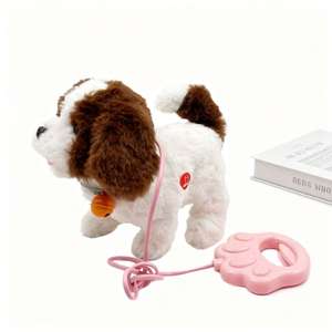 <span class=keywords><strong>Peluche</strong></span> eléctrico controlado por Correa, perro simulado, juguete de <span class=keywords><strong>peluche</strong></span> eléctrico, regalo para niños, <span class=keywords><strong>cuerda</strong></span>, cachorro, caminar, aprender a hablar, animales - Product Image 3