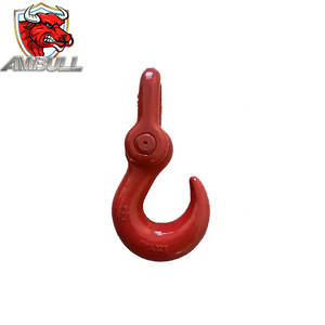 Ambull esportato in Russia di alta qualità all'ingrosso in acciaio al carbonio gancio grillo forgiato in acciaio per trattore apertura occhio gancio fonderia - Product Image 5