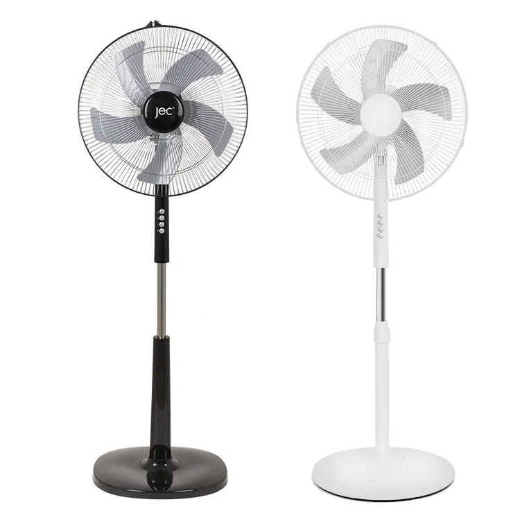 air stand cooling fan 16inch pedestal fan with 5pcs blades 55W remote control standing fan