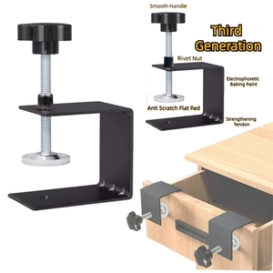 Abrazadera <span class=keywords><strong>de</strong></span> Acero Inoxidable con Revestimiento Plateado, Abrazadera en U para Mesa <span class=keywords><strong>de</strong></span> Acero, Abrazadera en C para Gabinete - Product Image 6