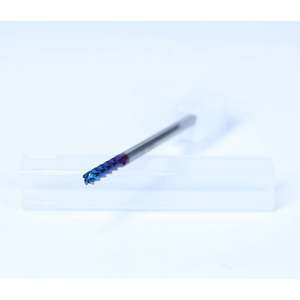 Fraise plate en acier au tungstène pour usine métallurgique, 65 degrés, 4 cannelures, CNC, haute teneur en carbure, acier inoxydable, tungstène - Product Image 2