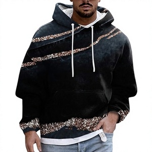 2026 Essential Men Dot Pattern Plush Warm Eco-Friendly <b>Waterproof</b> <b>Hoodies</b> Fleece Casual Pullover Pocket Autumn Winter Sweatshirt - Product Image 1