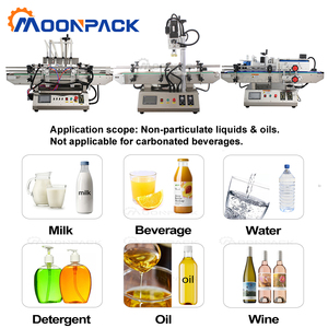 Máquina de Llenado, Tapado y Etiquetado de Líquidos Moonpack, Línea de Máquina Automática de Escritorio para Llenado, Tapado y Etiquetado de Botellas Redondas de Agua - Product Image 6