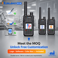 XUNLIBAO 9118 Prix usine Talkie-walkie longue portée double mode Expédition rapide Sans frais de plateforme GPS à vie Type-C LTE 4G Radio PTT POC