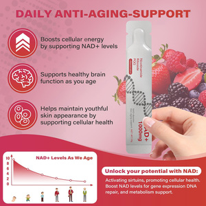 Boisson Complément Végétal OEM 1000mg NAD+ Liquide Nicotinamide Riboside PQQ Resvératrol pour l'Énergie, Antioxydant et Soutien Immunitaire - Product Image 5