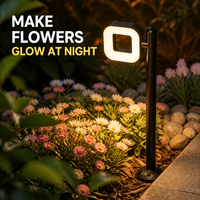 Lampadaire LED d'extérieur OEM AC85-260V, design ovale moderne, éclairage uniforme pour jardins, terrasses et espaces de loisirs extérieurs
