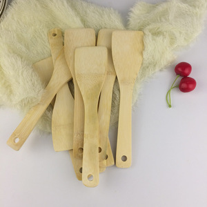 Juego de espátulas de bambú, utensilios de cocina de madera para cocinar, aptos para sartenes antiadherentes, solo lavar a mano. - Product Image 4