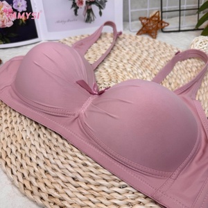 8 #   Sujetador de Moda Amysi 46-52D, Talla Grande, Color Sólido, para <span class=keywords><strong>Mujeres</strong></span> Obesas con Pechos Grandes, Estilo Sexy, Sin Aro, Uso Diario - Product Image 2