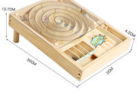 Flipper en bois marbre labyrinthe Kit éducatif Construction jeu jeu ensemble marbre course jouet pour enfants