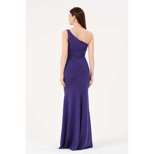 Haut en tricot violet uni décontracté pour femme DANS, coupe classique, col rond, confortable pour tous les jours, disponible en tailles 38-42 - Product Image 3