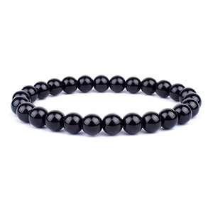Bracciale da uomo a singolo giro con occhio di tigre e agata, intrecciato a mano, stile yoga, ossidiana naturale con <span class=keywords><strong>essenza</strong></span> religiosa - Product Image 3